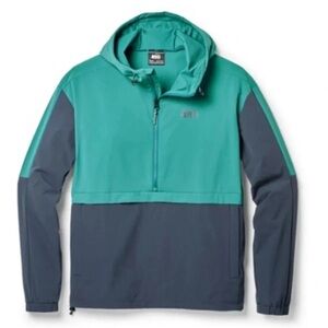 REI men’s Trailmade Soft-Shell Anorak Jacket Sz Small